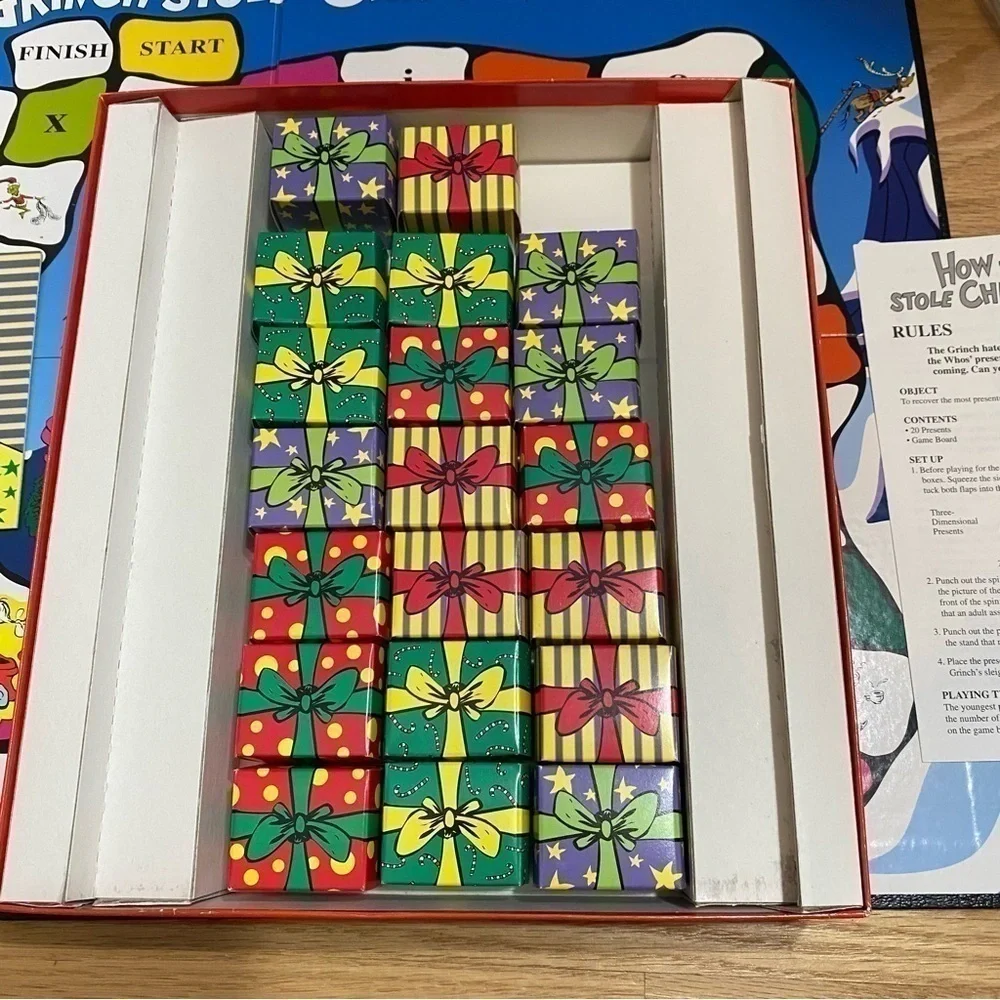 How the Grinch Stole Christmas Board Game Dr. Seuss University Vintage
